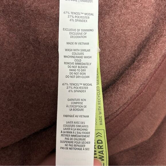 MPG Sweatshirt, Red Brown Mock Turtleneck, Oversized XS, Stitch Fix, NWOT - Picture 9 of 9